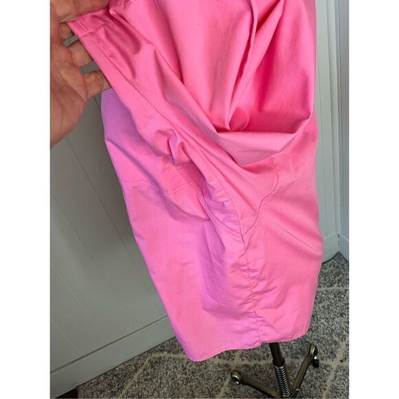 Hunters Glen Womens Large Button Front Shirt Pink Chest Pockets 3/4 Sleeves - Picture 12 of 15